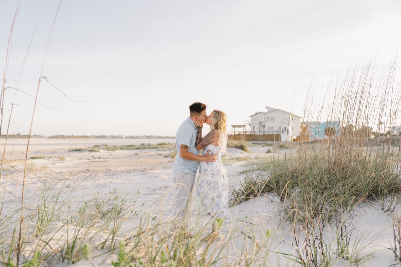 Fun engagement session outdoors