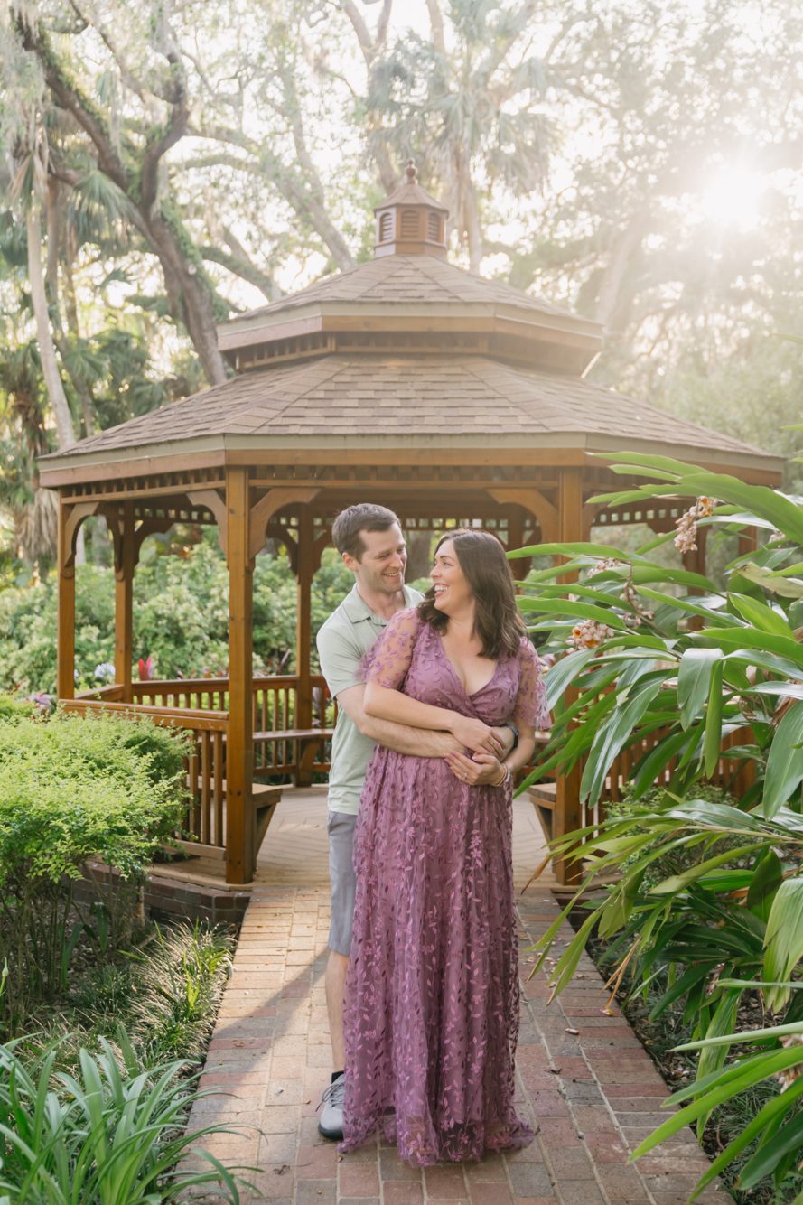 Family portraits by the gazebos and bridges of Washington Oaks, Palm Coast