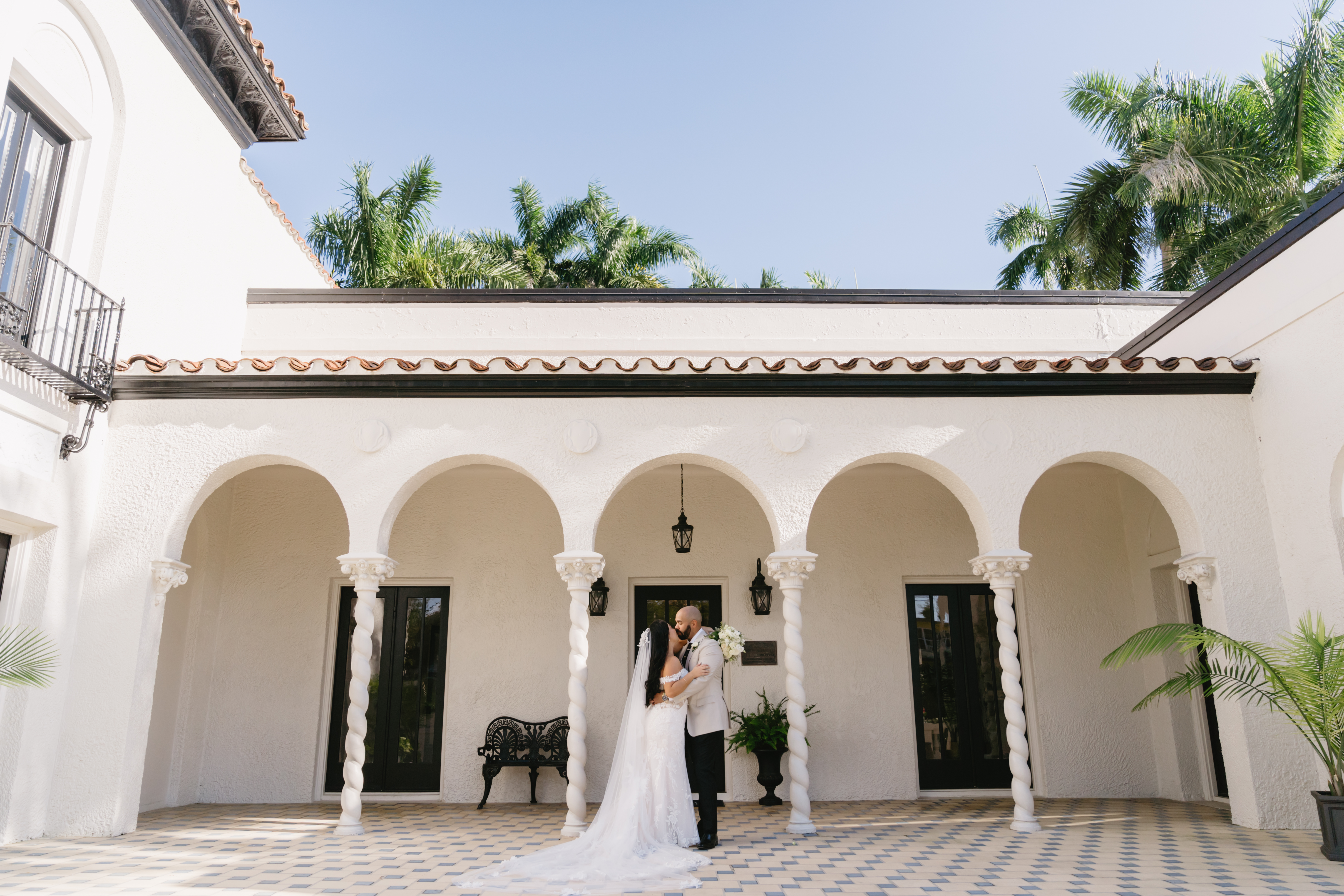 Bride and groom portrait